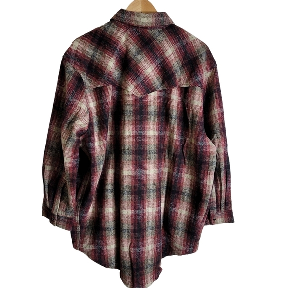 Women Long Sleeve Shirt Button Down Plaid Loose Casual Flannel - Picture 10 of 14